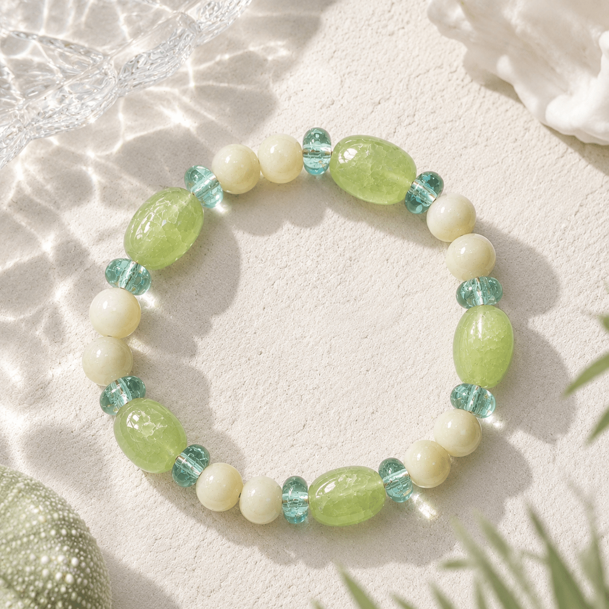 Wealth Natural Stone Bead Bracelet, Bohemian Style
